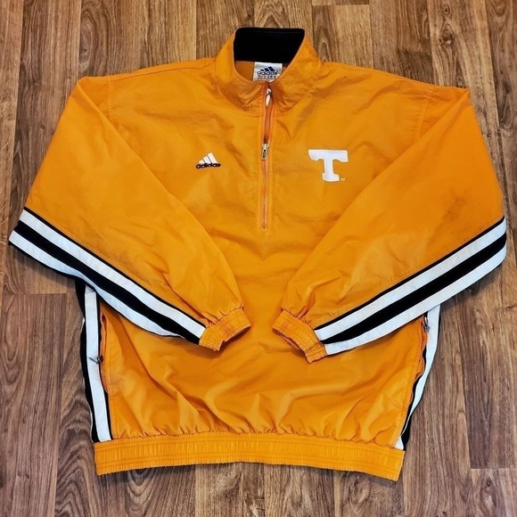 adidas Other - Vintage 90s Adidas‎ Tennessee Vols Pullover Jacket Men XL Orange Striped